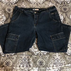 Faded Glory Stretch Size 16 Jean Capris Good